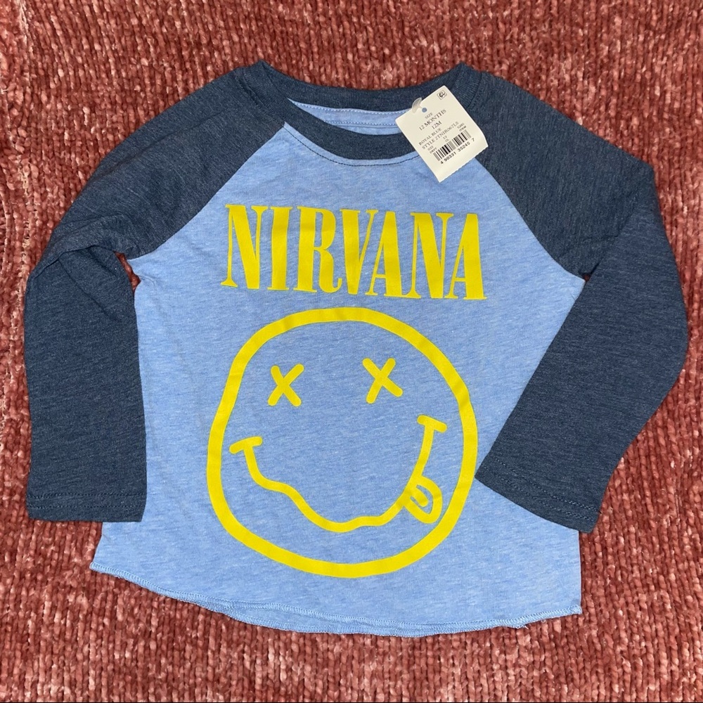 Nirvana kids long sleeve top size 12 months